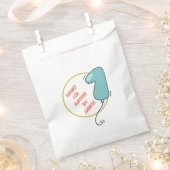 Jongen ballon als eerste verjaardag bedankzakje (Geknipt)