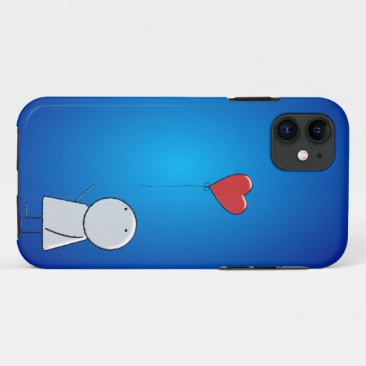 Jongen & ballon Case-Mate iPhone case (Achterkant (horizontaal))