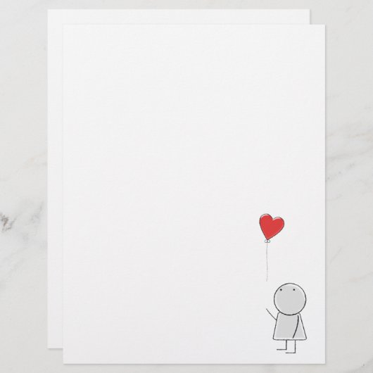 Jongen & ballon Letterhead (Voorkant / Achterkant)