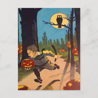 Jongen bang gemaakt door Jack O' Lanterns Briefkaart