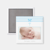 Jongen Baptism/Christening Favor - Foto Magnet (Voorkant / Achterkant)