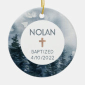 Jongen baptisme Faith Date Christelijk Ornament (Voorkant)