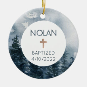 Jongen baptisme Faith Date Christelijk Ornament