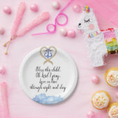 Jongen Baptisme Papieren Bordje (Feest)