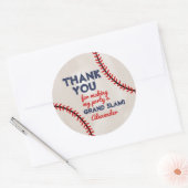 Jongen Baseball Birthday Party Sticker (Envelop)