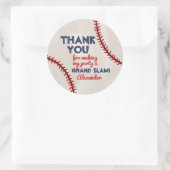 Jongen Baseball Birthday Party Sticker (Tas)