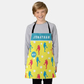 Jongen Baseball Colorful Player Star Name & Number Schort (Gedragen)