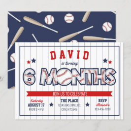 Jongen Baseball Uitnodiging 1/2