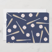 Jongen Baseball Uitnodiging 5e verjaardag (Achterkant)