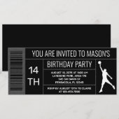 Jongen Basketbal Verjaardagsfeestje Schoenendoos L Kaart (Voorkant / Achterkant)