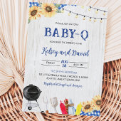 Jongen BBQ Baby Shower Kaart