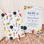 Jongen BBQ Baby Shower Kaart