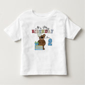 Jongen Beer 2e Verjaardag T-shirts en geschenken (Voorkant)