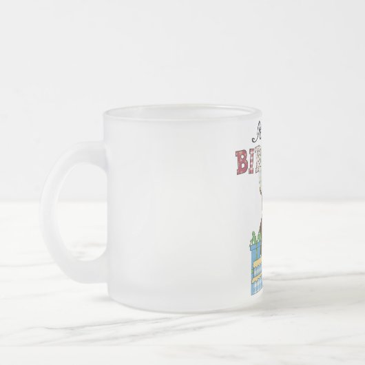 Jongen Beer 2e Verjaardag T-shirts en geschenken Matglas Koffiemok (Links)