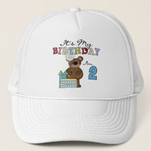 Jongen Beer 2e Verjaardag T-shirts en geschenken Trucker Pet