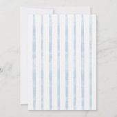 Jongen Beer Baby shower Uitnodiging - Blauw (Achterkant)