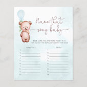 Jongen Beer Ballon Naam Song Game (Voorkant)