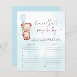 Jongen Beer Ballon Naam Song Game