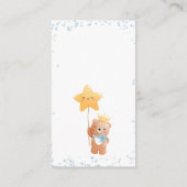 Jongen Beer Diaper Raffle Baby shower Enclosure Ka Informatiekaartje (Achterkant)