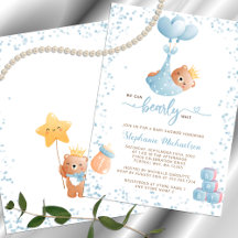 Jongen Beer we kunnen Baby shower uitnodiging afwa