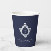 Jongen bevestiging Navy Blue Cross in Crest 