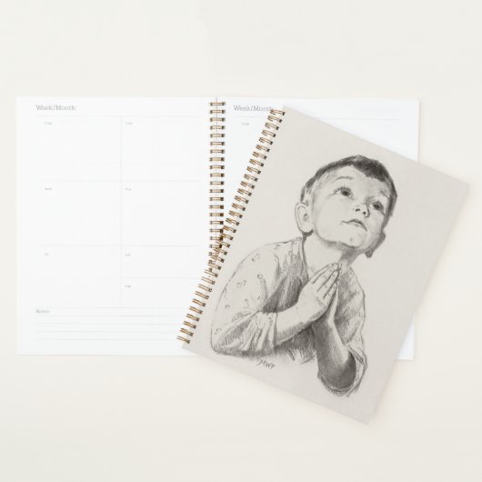Jongen bidden planner (Display)