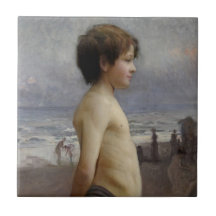 Jongen bij de Beach (door Jules Bastien-Lepage)