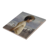 Jongen bij de Beach (door Jules Bastien-Lepage) Tegeltje (Zijkant)