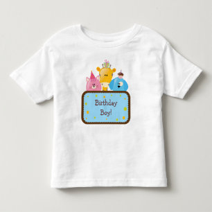 Jongen  bij jute dieren kinder shirts