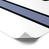 Jongen bij voetgangersoversteekplaats met rood sto poster (Hoek)