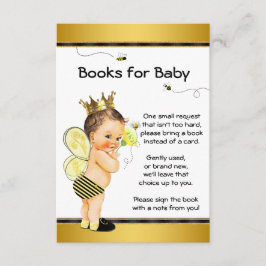 Jongen Bijen Breng Een Boek Baby Shower Inserts Informatiekaartje