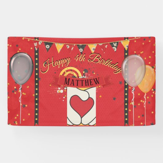 Jongen! Birthday Banner (Horizontaal)