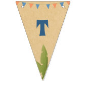 Jongen Birthday - Dinosaur Stomp Party Flags 2 Vlaggetjes (Derde vlag)