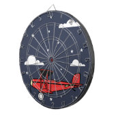 Jongen Birthday Gift, Boys Room Decor, Red Airplan Dartbord (Voorkant Rechts)