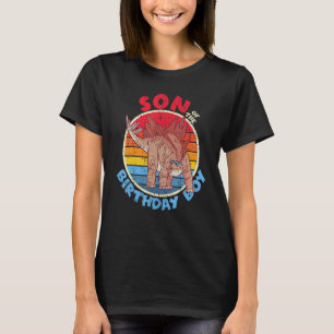 Jongen Birthday Ik Zoon ik Stegosaurus I Family Ma T-shirt