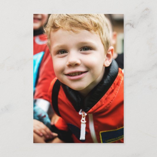 Jongen Birthday Party Bedankkaart (Achterkant)