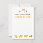 Jongen Birthday Party Bedankkaart (Voorkant)