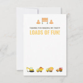 Jongen Birthday Party Bedankkaart