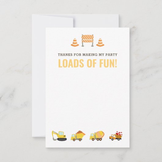 Jongen Birthday Party Bedankkaart (Voorkant)