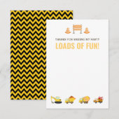 Jongen Birthday Party Bedankkaart (Voorkant / Achterkant)