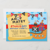 Jongen: Birthday Party Invitation Kaart (Voorkant)