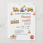 Jongen Birthday Party Kaart (Voorkant)