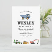 Jongen Birthday Party Kaart (Staand voorkant)