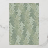 Jongen Birthday Party Shiny Camping Outdoor Advent Folie Uitnodiging (Achterkant)