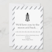 Jongen Birthday - raketschip Kaart (Voorkant)