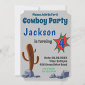 Jongen Birthday Sheriff voegt gezicht toe Kaart (Achterkant)