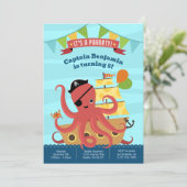 Jongen Birthday-uitnodigingen Kaart (Staand voorkant)