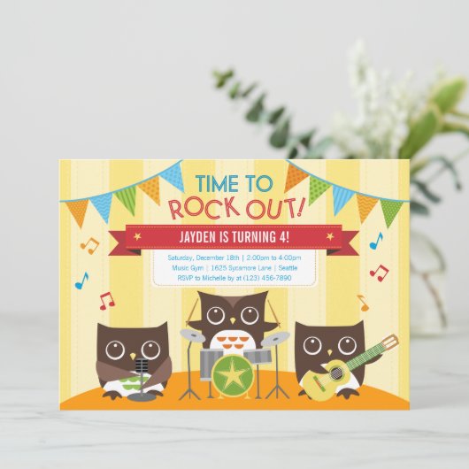 Jongen Birthday-uitnodigingen Kaart (Staand voorkant)