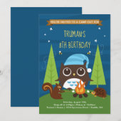 Jongen Birthday-uitnodigingen Kaart (Voorkant / Achterkant)