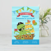 Jongen Birthday-uitnodigingen Kaart (Staand voorkant)